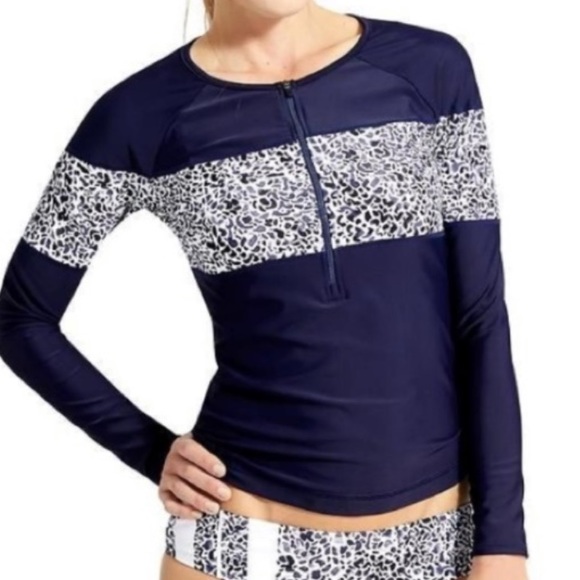 Athleta Other - Athleta Zimbabwe Zip Rash Guard